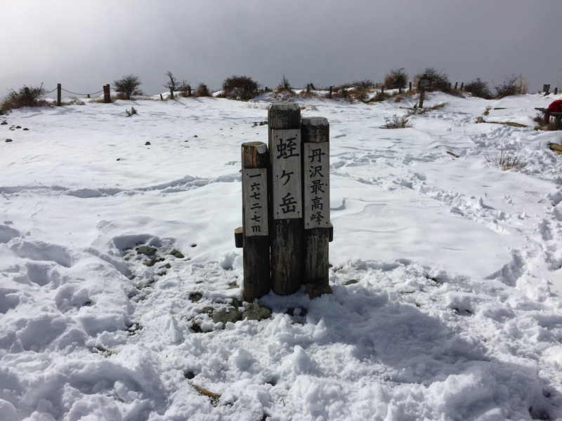 蛭ヶ岳山頂 (標高: 1,673m)
