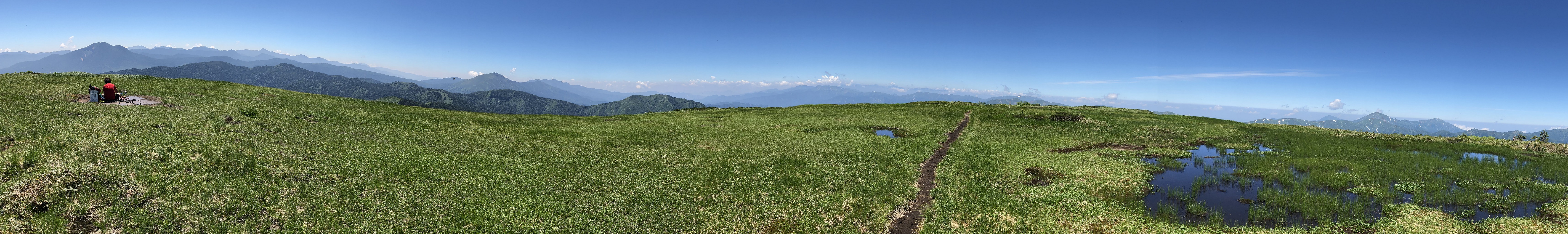 平ヶ岳最高地点からの眺め