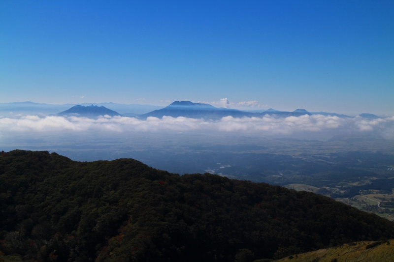 九重山第二展望台からの阿蘇山